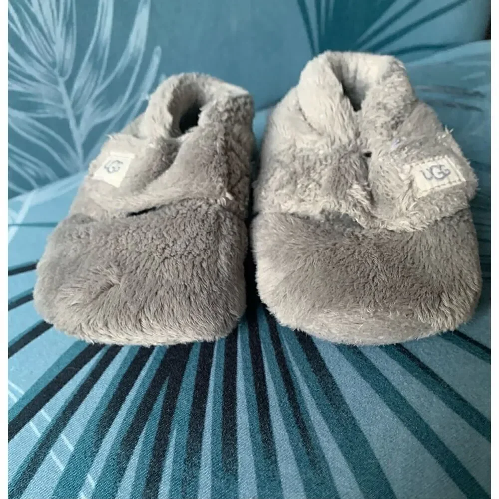 UGG Baby Bixbee GRAY SHEPRA BOOTIE SLIPPERS SHOES 04/05